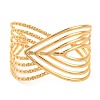 304 Stainless Steel Open Cuff Bangles for Women BJEW-G711-01G-G-1