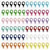 72Pcs 12 Colors Baking Paint Zinc Alloy Lobster Claw Clasps FIND-PH0023-39-1