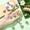 20Pcs 4 Styles Mini Resin Dog Ornaments RESI-CJ0004-85-4