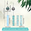 2Pcs 2 Style Japanese Cast Iron Bell Wind Chimes HJEW-BC0001-47B-2
