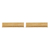 Cuboid Ion Plating(IP) 304 Stainless Steel Stud Crawler Earrings LS-EJEW-O052-45G-5