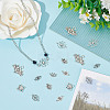 80Pcs 8 Styles Alloy Connector Charms FIND-AR0005-82B-4