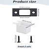 2 Sets 201 Stainless Steel Door Reinforcement Plate with Screws AJEW-LP0001-31EB-2