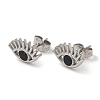 304 Stainless Steel Eye Stud Earrings EJEW-C114-17P-2