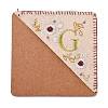 4Pcs Letter Personalized Hand Embroidered Corner Bookmarks JX587G-2