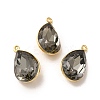 Rack Plating Brass Glass Pendants KK-A177-22G-03-1