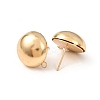 Brass Stud Earring Findings LS-KK-G604-01G-08-2