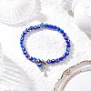 Cross 304 Stainless Steel Charm Bracelets BJEW-JB12262-01-1