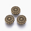 Tibetan Style Alloy Beads X-TIBEB-R022-AB-LF-1
