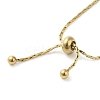 Ion Plating(IP) 304 Stainless Steel Boston Link Chains Slider Bracelets BJEW-K245-01G-3