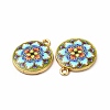 Alloy Printed Pendants PALLOY-D581-03A-2