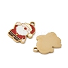 Christmas 304 Stainless Steel Enamel Pendants STAS-Z093-08X-G-2