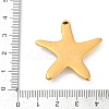 304 Stainless Steel Pendants STAS-L283-06G-3