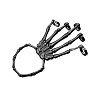 Punk Style Alloy Skeleton Hand Ring Bracelets with Finger Nails Tip Claw FS-WG41BB9-03-1