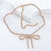 Alloy Crystal Rhinestone Cup Chains Necklaces NJEW-K384-03-1