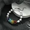Natural Howlite Beaded Bracelet BJEW-TA00402-02-2