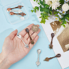 24Pcs 2 Colors 3 Style Alloy Big Pendants PALLOY-DR00003-3