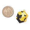 Hallowen Theme Glass Seed Beaded Pendants PALLOY-MZ00873-03-2