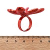Adjustable Alloy Flower Finger Rings for Women RJEW-B124-01C-3