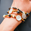 40Pcs 2 Style Brass Beads KK-GO0001-04-6