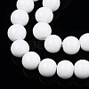 Opaque Solid Color Glass Beads Strands GLAA-T032-P8mm-02-2