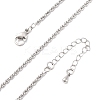 Brass Rope Chains Necklaces for Women NJEW-D302-03P-2