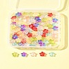 120Pcs 9 Colors Transparent Spray Painted Glass Beads GLAA-FS0002-13-9