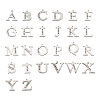 304 Stainless Steel Letter Pendant Rhinestone Settings STAS-TA0001-11P-11