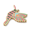 304 Stainless Steel Enamel Pendants LS-STAS-G374-01G-08-2