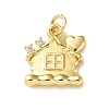 Brass Micro Pave Cubic Zirconia Pendants LS-KK-I383-05G-05-1