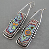 Alloy Enamel Dangle Earrings FS-WG6E131-20-1