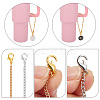 Flat Round with Letter Alloy Enamel Wine Glass Charms AJEW-AB00184-06-3