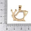 Brass Micro Pave Cubic Zirconia Pendants KK-A260-06G-3