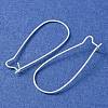 Brass Hoop Earrings Findings Kidney Ear Wires LS-EC221-S-2