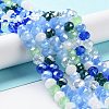 Glass Beads Strands EGLA-A034-M8mm-09-1