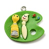 Opaque Resin Pendants FIND-M012-01C-1