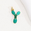 Alloy Enamel Pendants ENAM-S023-01G-Y-1