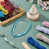 15 Bundles 15 Colors Round Polyester Twisted Cord WCOR-PH0001-05-4