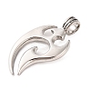 Non-Tarnish 316 Surgical Stainless Steel Big Pendants STAS-Z073-42AS-2