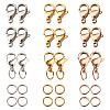 PVD Vacuum Plating 304 Stainless Steel Lobster Claw Clasps and 304 Stainless Steel Jump Rings STAS-YS0001-06-2