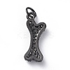 Brass Micro Pave Cubic Zirconia Pendants ZIRC-G157-24-02-3