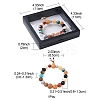 Natural Mixed Gemstone Round Beaded Stretch Bracelet BJEW-YW0001-05-4