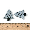 Christmas Printed Opaque Resin Beads RESI-N043-27C-3