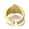Rack Plating Brass Open Cuff Rings for Women RJEW-M022-10G-3