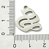 Non-Tarnish 201 Stainless Steel Pendants STAS-B055-01P-S-3