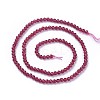 Faceted Glass Beads Strands X-G-F619-09D-3mm-2