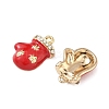 Christmas Alloy Enamel Pendants ENAM-I073-02G-01-2