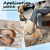 4Pcs 2 Style Alloy Rhinestone Shoe Buckle Clips AJEW-GF0008-65-5