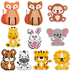 10Pcs 10 Styles Silicone Focal Beads SIL-SC0002-11-1