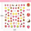 60Pcs Fruits Theme Paper Nail Art Stickers AJEW-CJC0018-05A-2